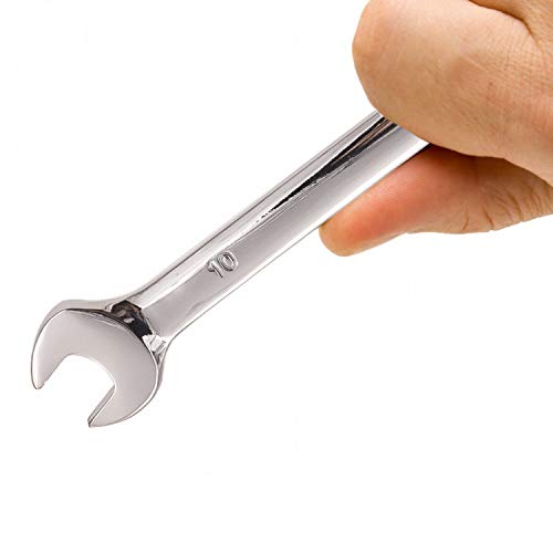 2 PCS 10mm 12PT Ratchet Wrench, KINJOEK Metric Ratcheting Wrench S...